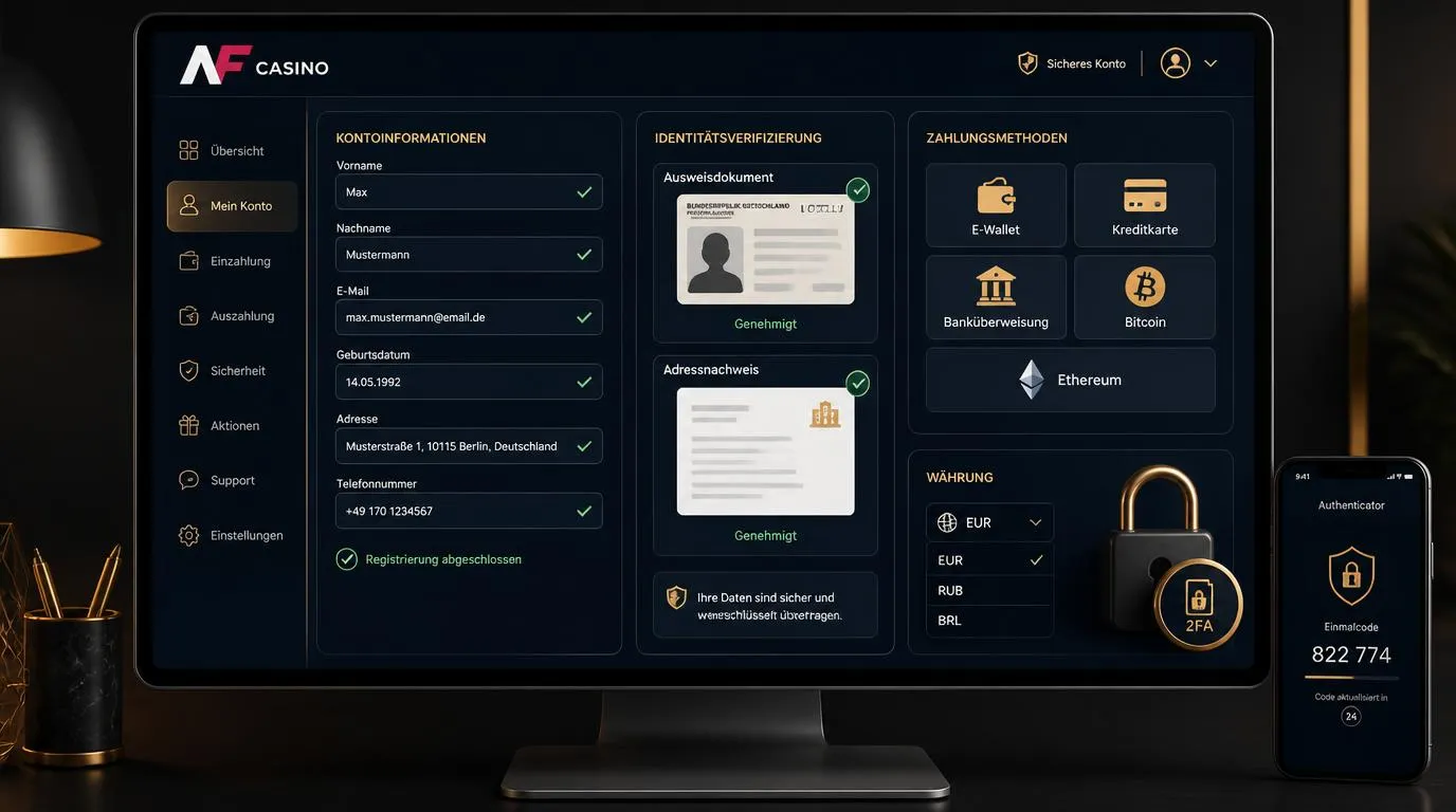 Digitale Kontoeröffnung mit Ausweisprüfung, Adressnachweis und Auswahl sicherer Zahlungsmethoden